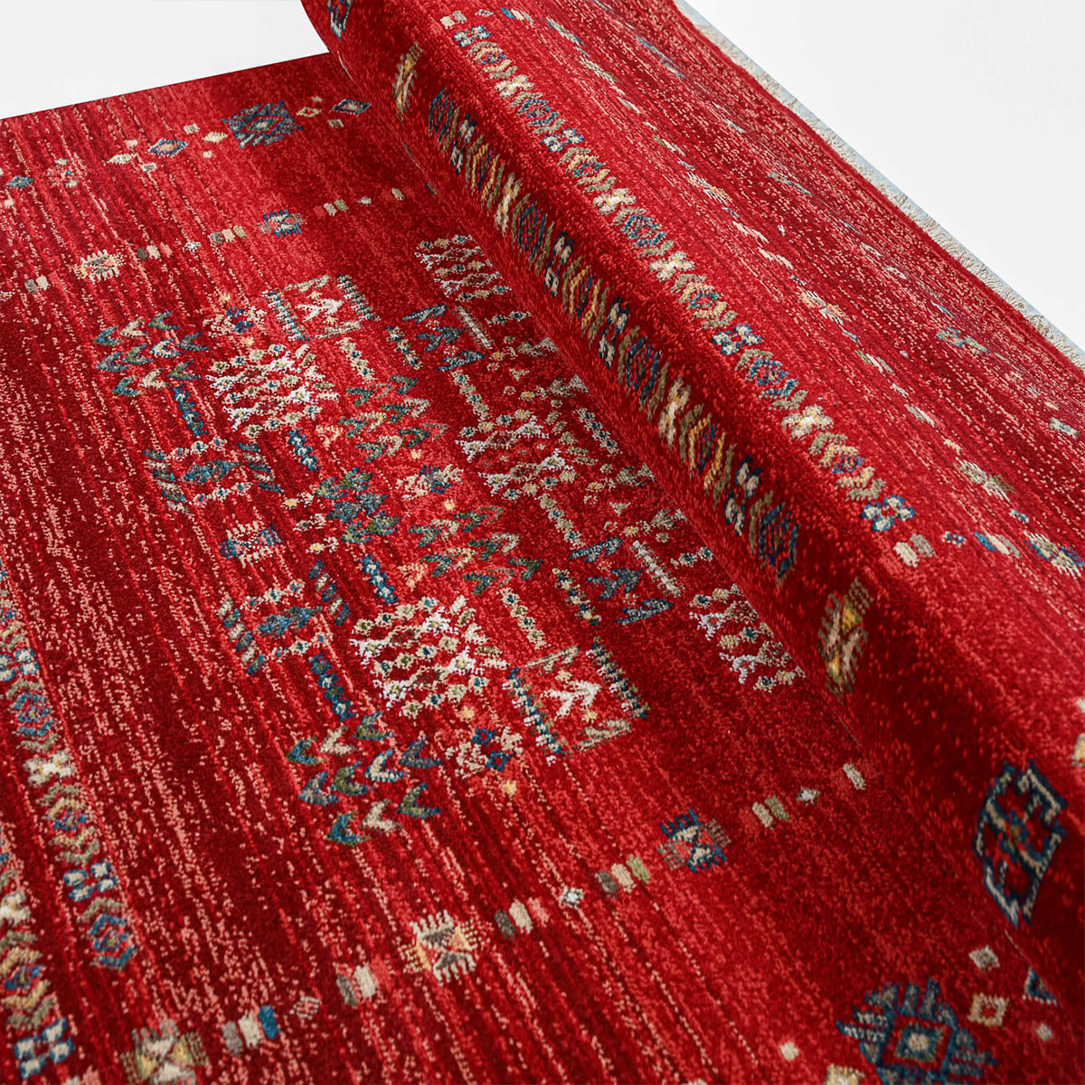 Χαλί (200X290) Polcarpet Kazak Oriental 824 Bordo Χαλιά Σαλονιού Χειμερινά Boho Spitishop