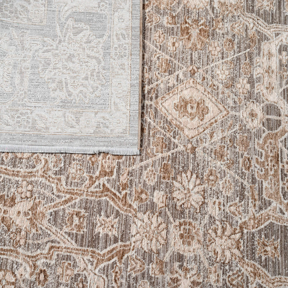 Χαλί (133X190) Polcarpet Lyra 867 Brown Χαλιά Σαλονιού Χειμερινά Κλασικά Spitishop