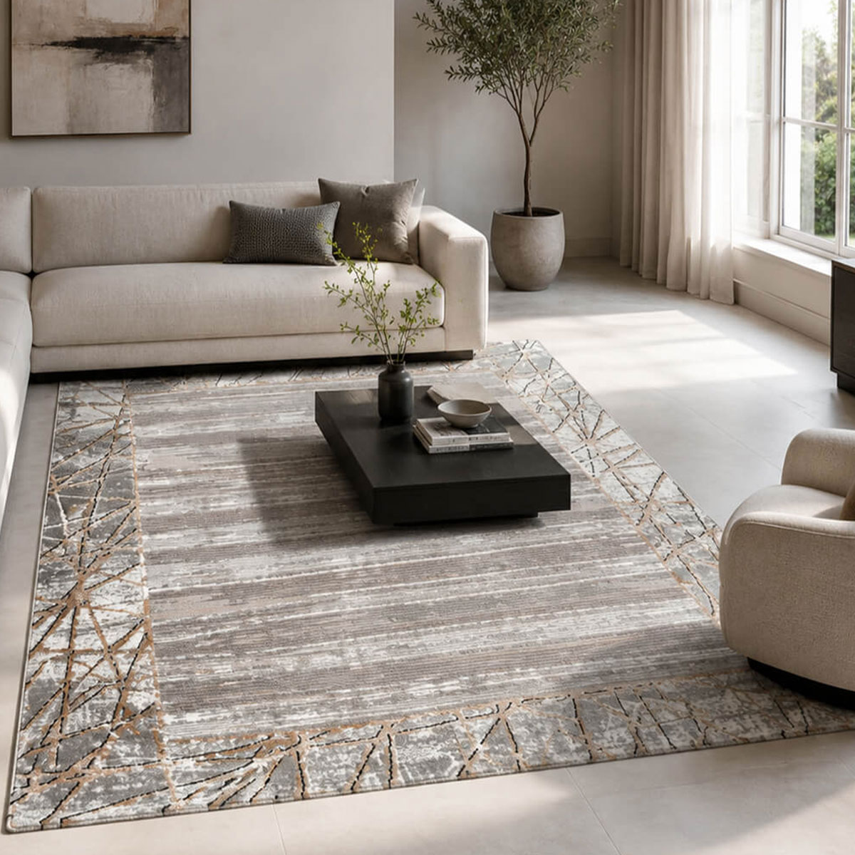 Χαλί (200x290) Polcarpet Estia 119 Cream Grey