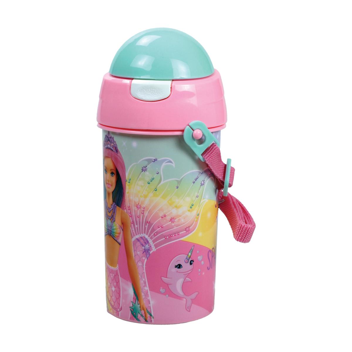 Παγούρι 500ml Με Καλαμάκι Gim FD Barbie 571-22209