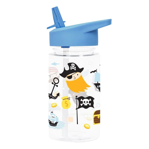 Παγούρι 450ml Με Καλαμάκι Α Little Lovely Company Pirates DBPIBU89
