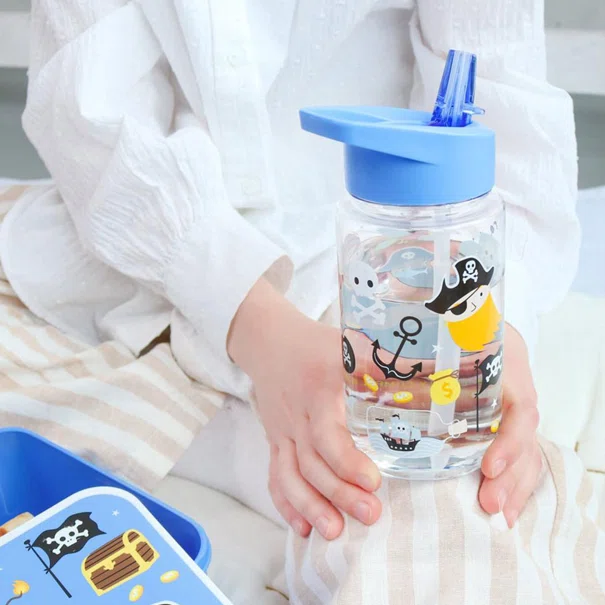 Παγούρι 450ml Με Καλαμάκι Α Little Lovely Company Pirates DBPIBU89