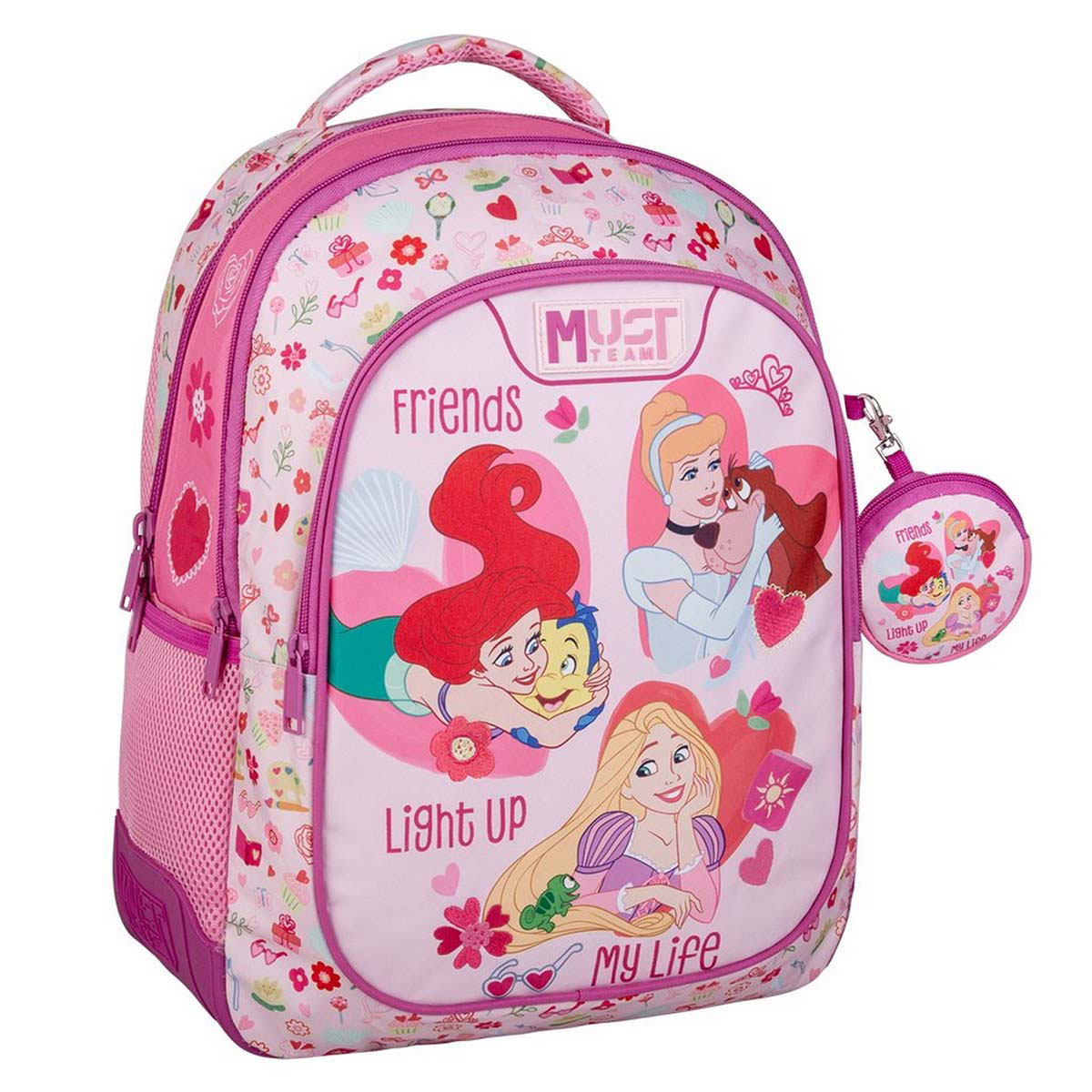 Σχολική Τσάντα Δημοτικού (32x18x43) Must Princess Friends Light Up My Life 000564749