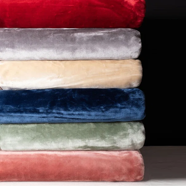 Κουβέρτα Βελουτέ Μονή (160x220) Silk Fashion Velour