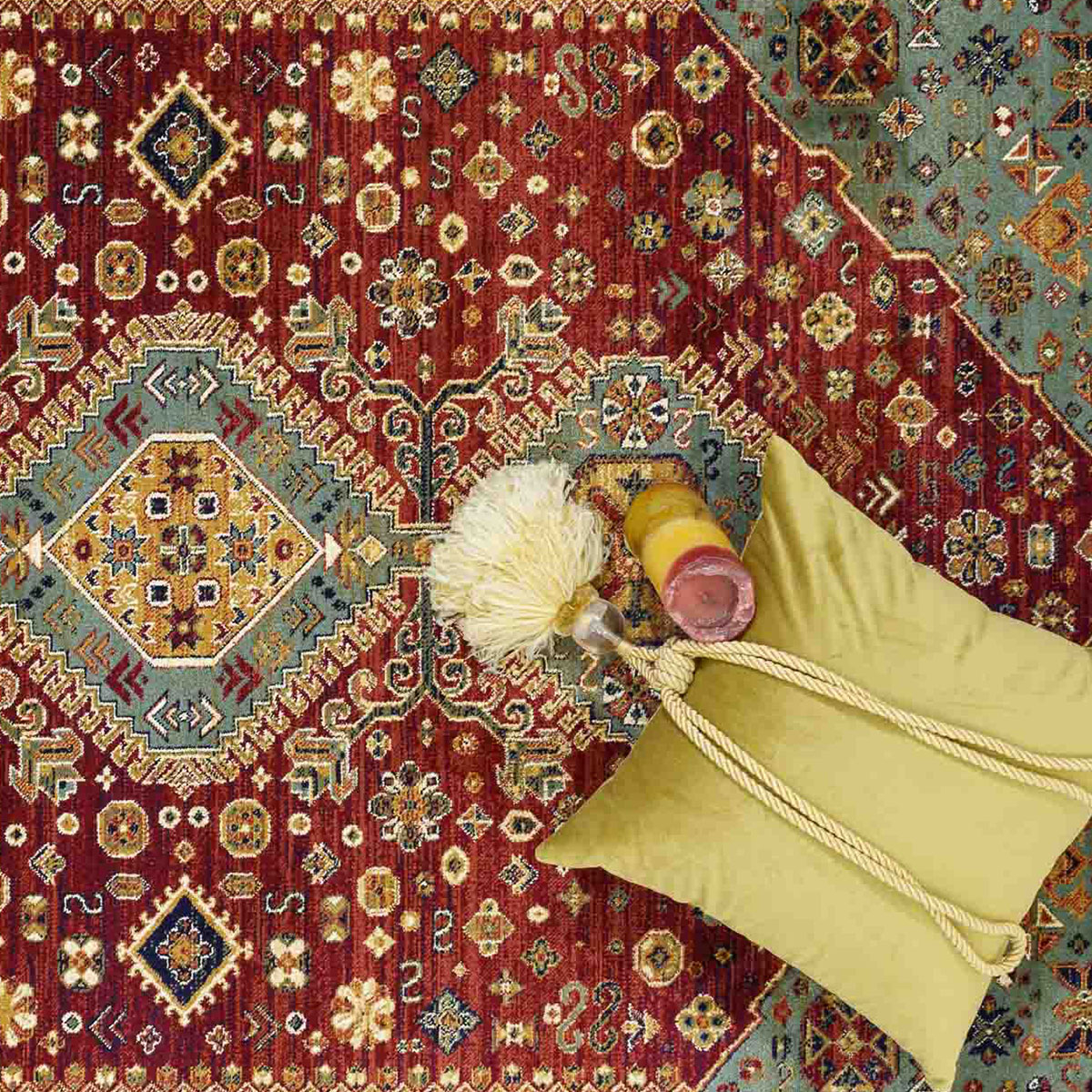 Χαλί (200X250) Ezzo Orient B811A Al Red Χαλιά Σαλονιού Χειμερινά Boho Spitishop
