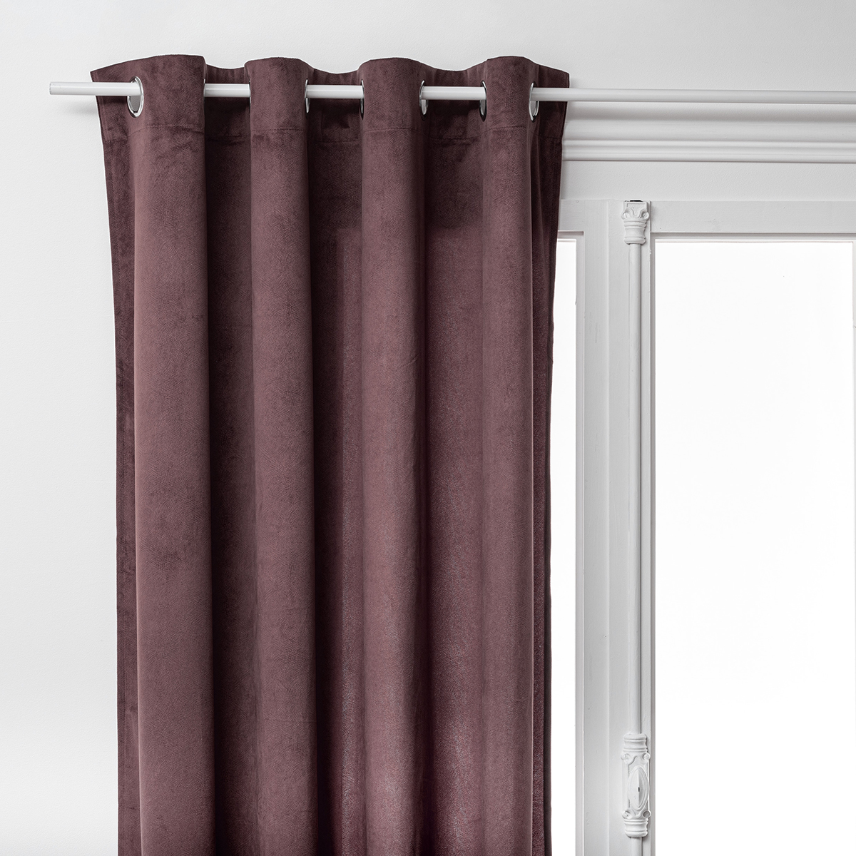 Κουρτίνα Βελουτέ (140X260) με Τρουκς A-S Lilou Mauve 146202E Κουρτίνες Κρεβατοκάμαρας Spitishop