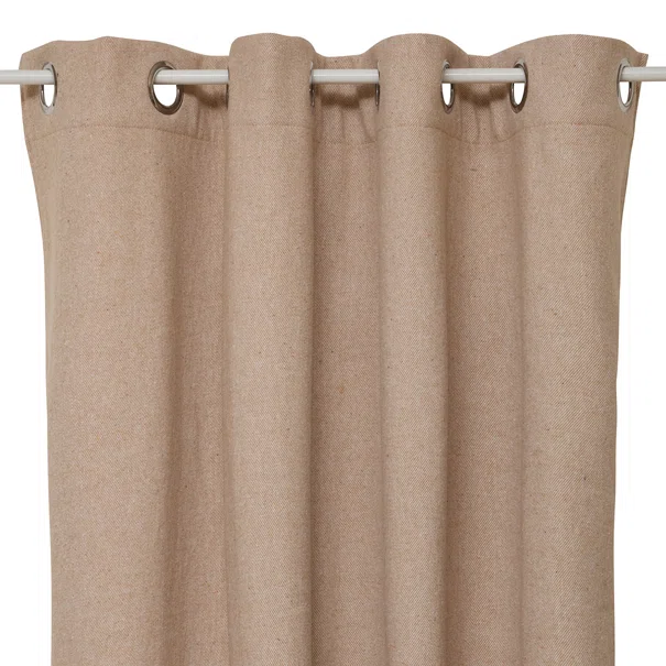 Θερμομονωτική Κουρτίνα (140x260) Με Τρουκς A-S Kys Linene Beige 172435C
