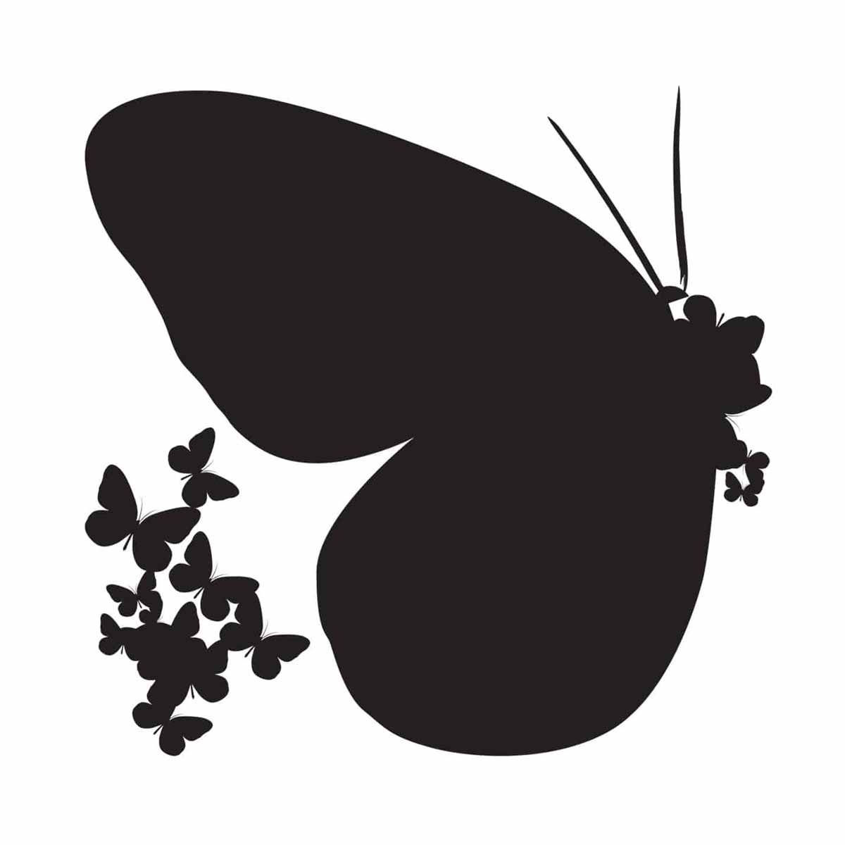 Αυτοκόλλητα Τοίχου Ango Butterflies Silhouettes 54110