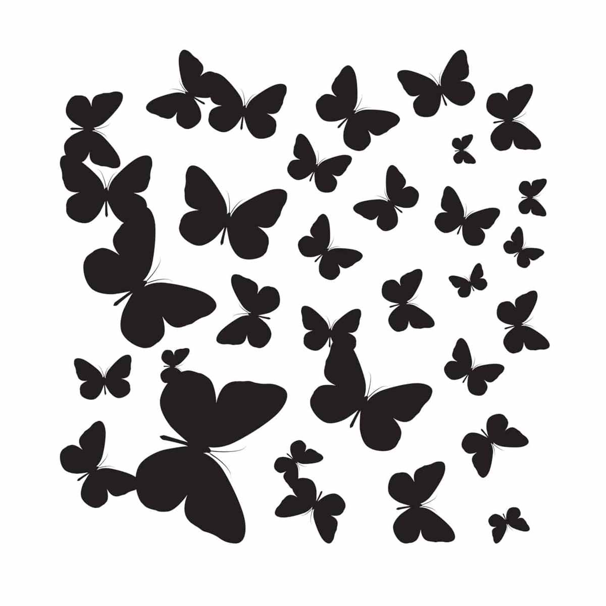 Αυτοκόλλητα Τοίχου Ango Butterflies Silhouettes 54110 Παιδικά Spitishop