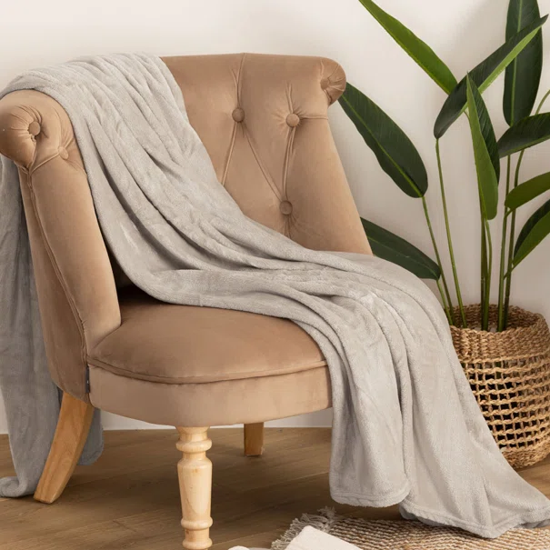 Κουβέρτα Fleece Ημίδιπλη (180x230) A-S Flannel Linen 156048D