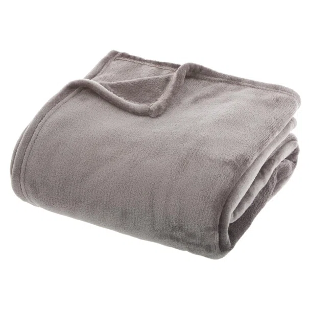 Κουβέρτα Fleece Ημίδιπλη (180x230) A-S Flannel Grey 156048B