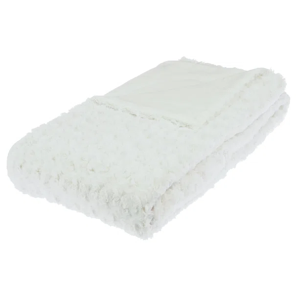 Γούνινη Κουβέρτα Καναπέ (120x160) A-S Boucle Ecru 131501A