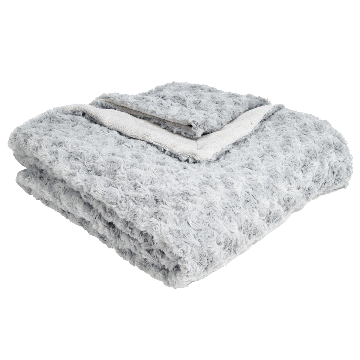 Γούνινη Κουβέρτα Καναπέ (120x160) A-S Boucle L.Grey 131501B