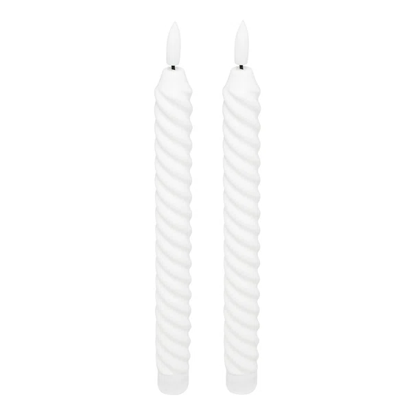 Διακοσμητικά Φωτιστικά Κεριά LED (Σετ 2τμχ) A-S Aloe White 207005A