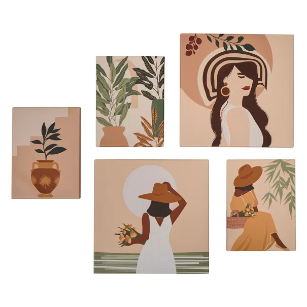 Πίνακες (Σετ 5τμχ) A-S Cynthia Woman 205652E