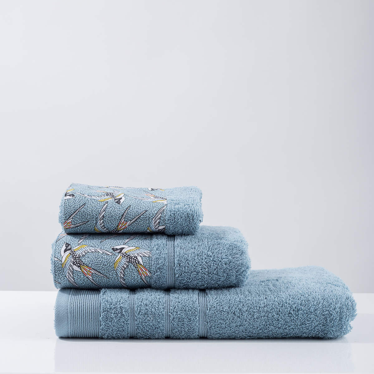 Πετσέτα Σώματος (70x140) White Fabric Swallow Aqua 600gsm