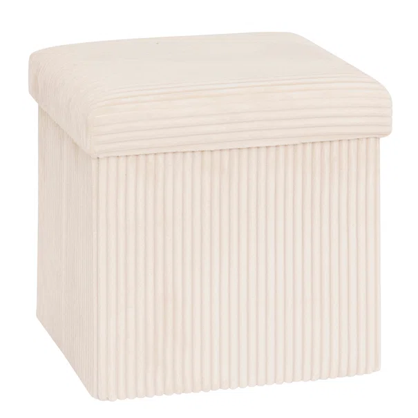 Σκαμπό Με Αποθηκευτικό Χώρο (38x38x38) A-S Arum Ivory 207381A