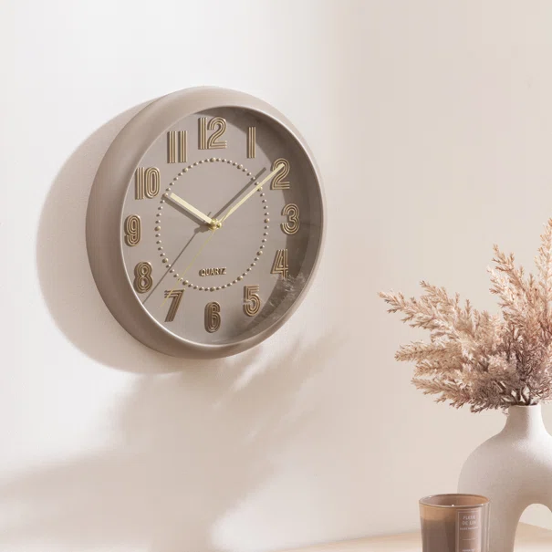 Ρολόι Τοίχου (Φ30) A-S Alizee Taupe 212933A