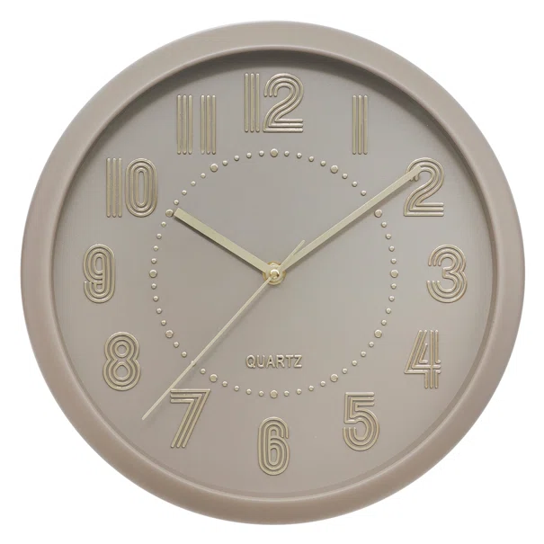 Ρολόι Τοίχου (Φ30) A-S Alizee Taupe 212933A