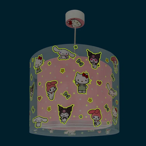 Παιδικό Φωτιστικό Οροφής Μονόφωτο Ango Hello Kitty & Friends 41252