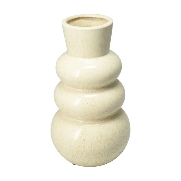 Διακοσμητικό Βάζο (Φ13x25) K-M Cream APF660160