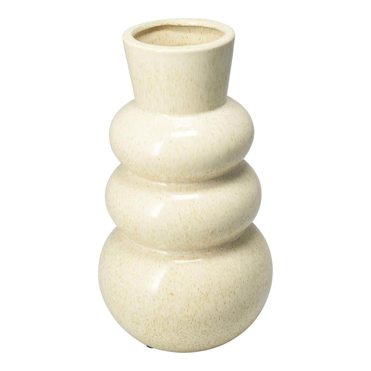 Διακοσμητικό Βάζο (Φ16x29) K-M Cream APF660170