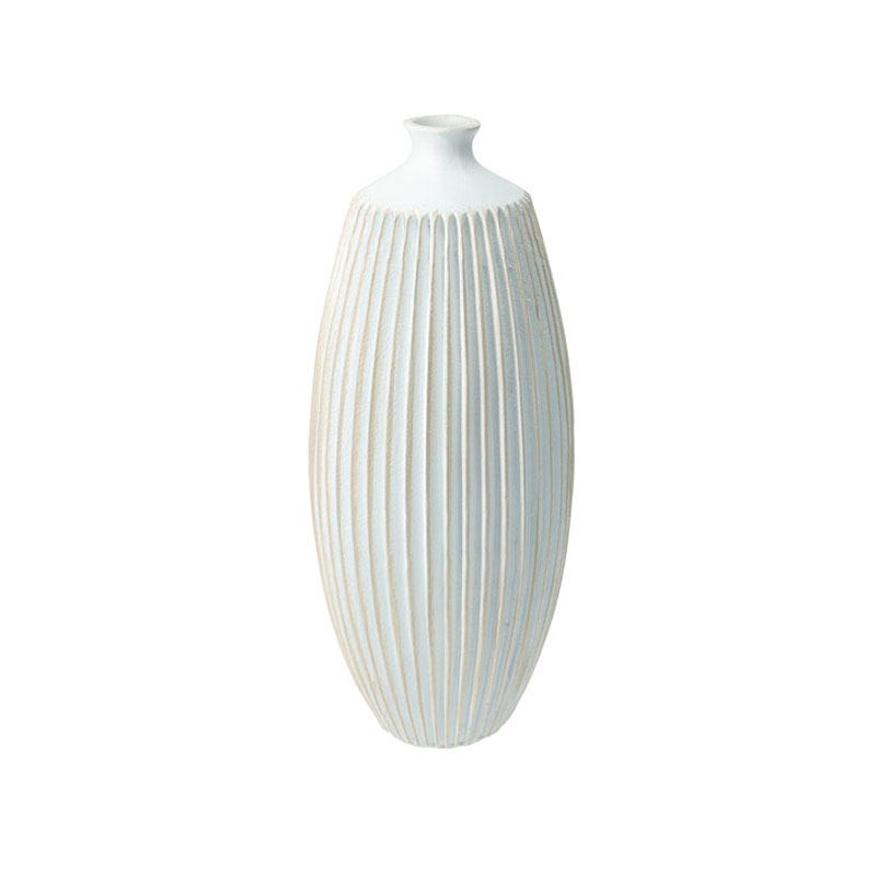 Διακοσμητικό Βάζο (Φ12x31) K-M Off White APF670460