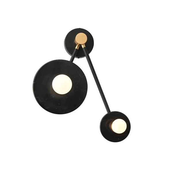 Απλίκα Τοίχου Aca Clock OD742W74BM Black