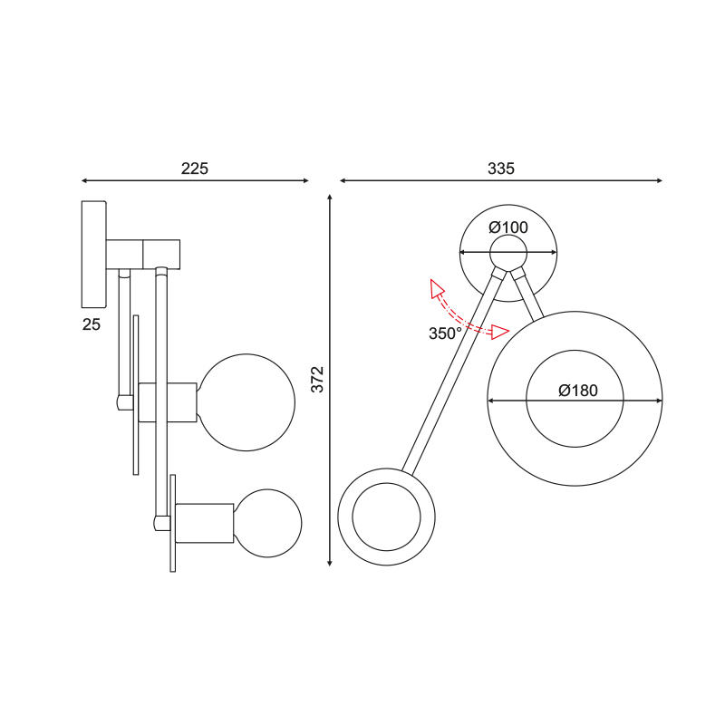 Απλίκα Τοίχου Aca Clock Od742W74Br Satin Brass Φωτιστικά Οροφής Μοντέρνα Spitishop