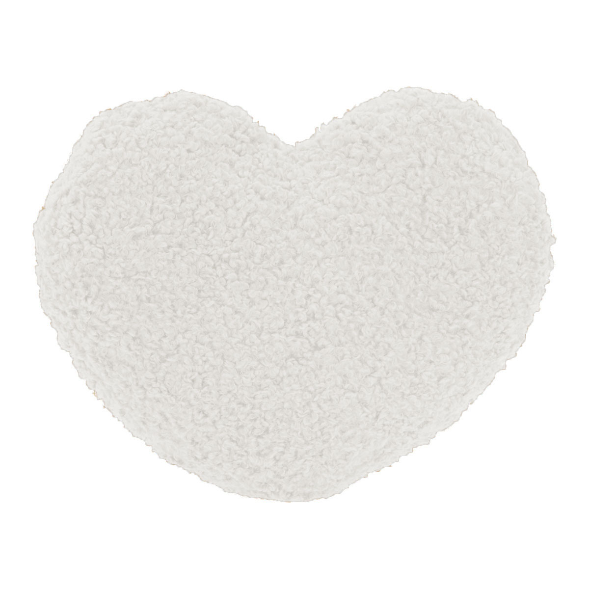 Διακοσμητικό Μαξιλάρι Μπουκλέ (Φ20x15) K-M Heart Off White AAE824200