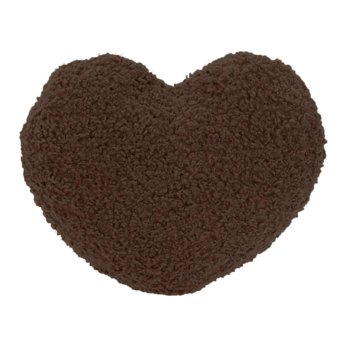Διακοσμητικό Μαξιλάρι Μπουκλέ (Φ20x15) K-M Heart Taupe AAE824200