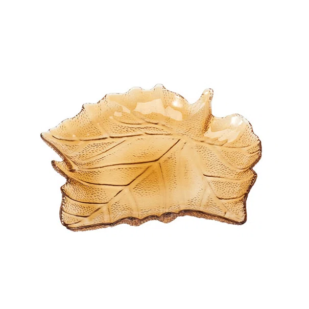 Διακοσμητικό Μπολ (26.3x25.5x4) K-M Leaf Brown AC5000430