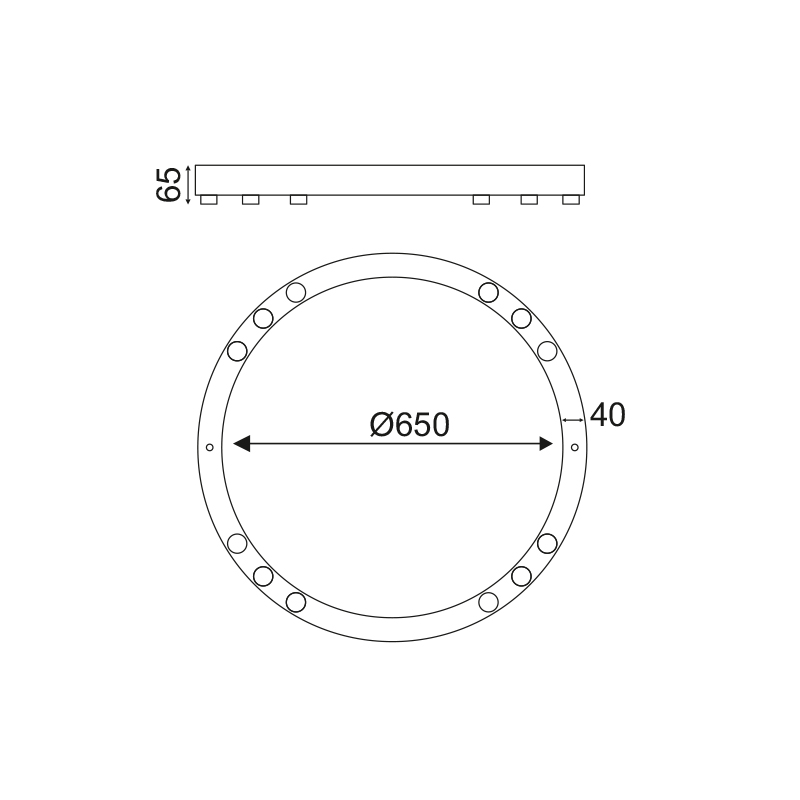 Φωτιστικό Πλαφονιέρα Led Aca Magneto Jnac36Led65Wh White Φωτιστικά Οροφής Spitishop