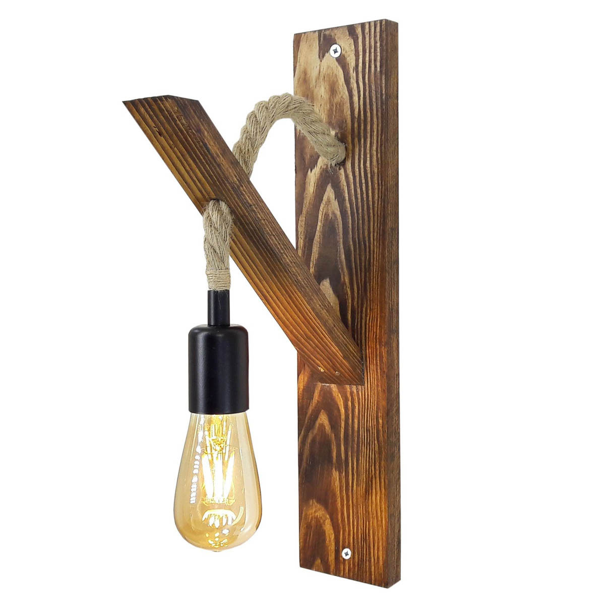 Απλίκα Τοίχου A-G Ahsap 806ALD1467 Walnut