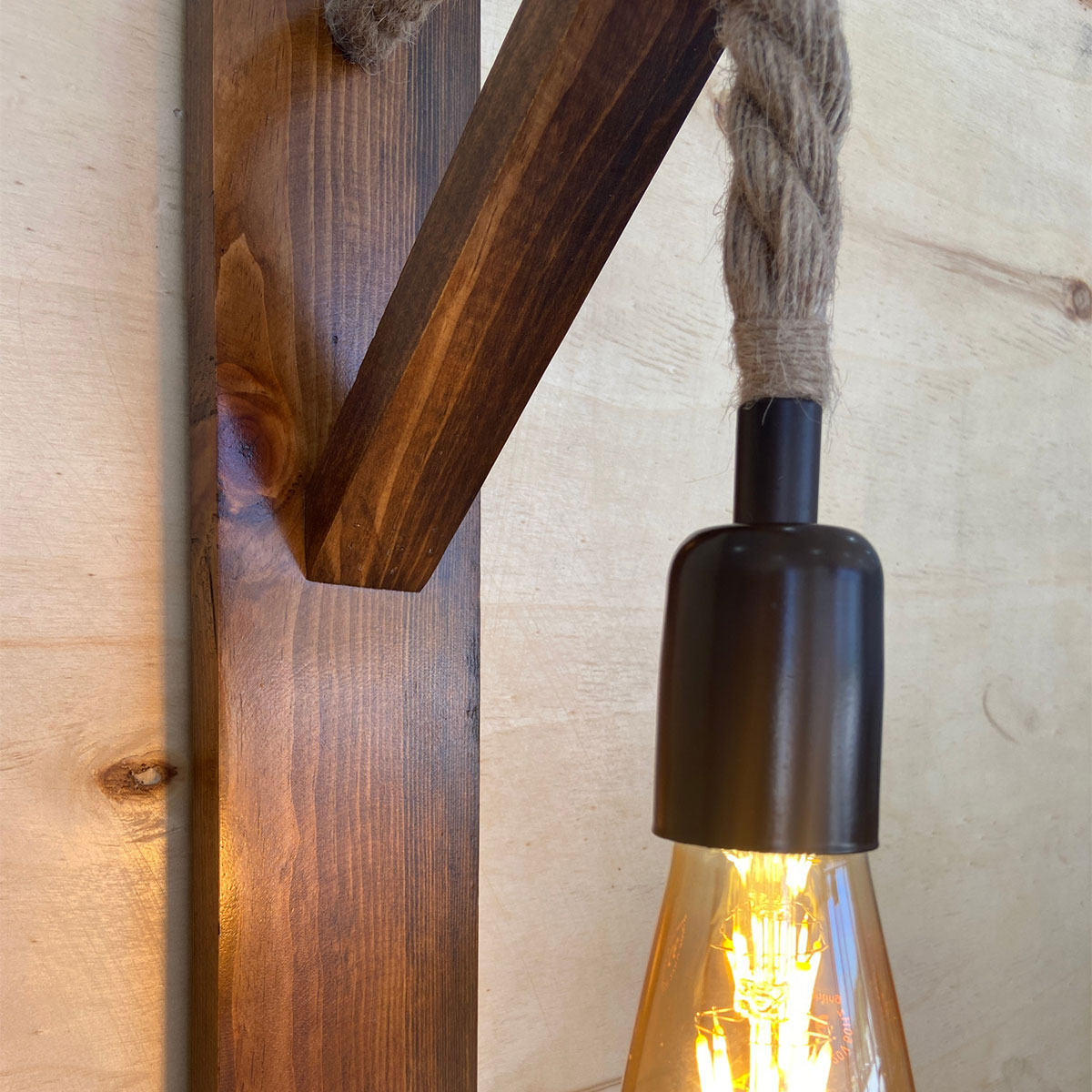 Απλίκα Τοίχου A-G Ahsap 806ALD1467 Walnut