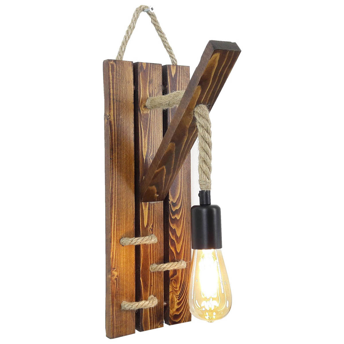 Απλίκα Τοίχου A-G Ahsap 806ALD1473 Walnut