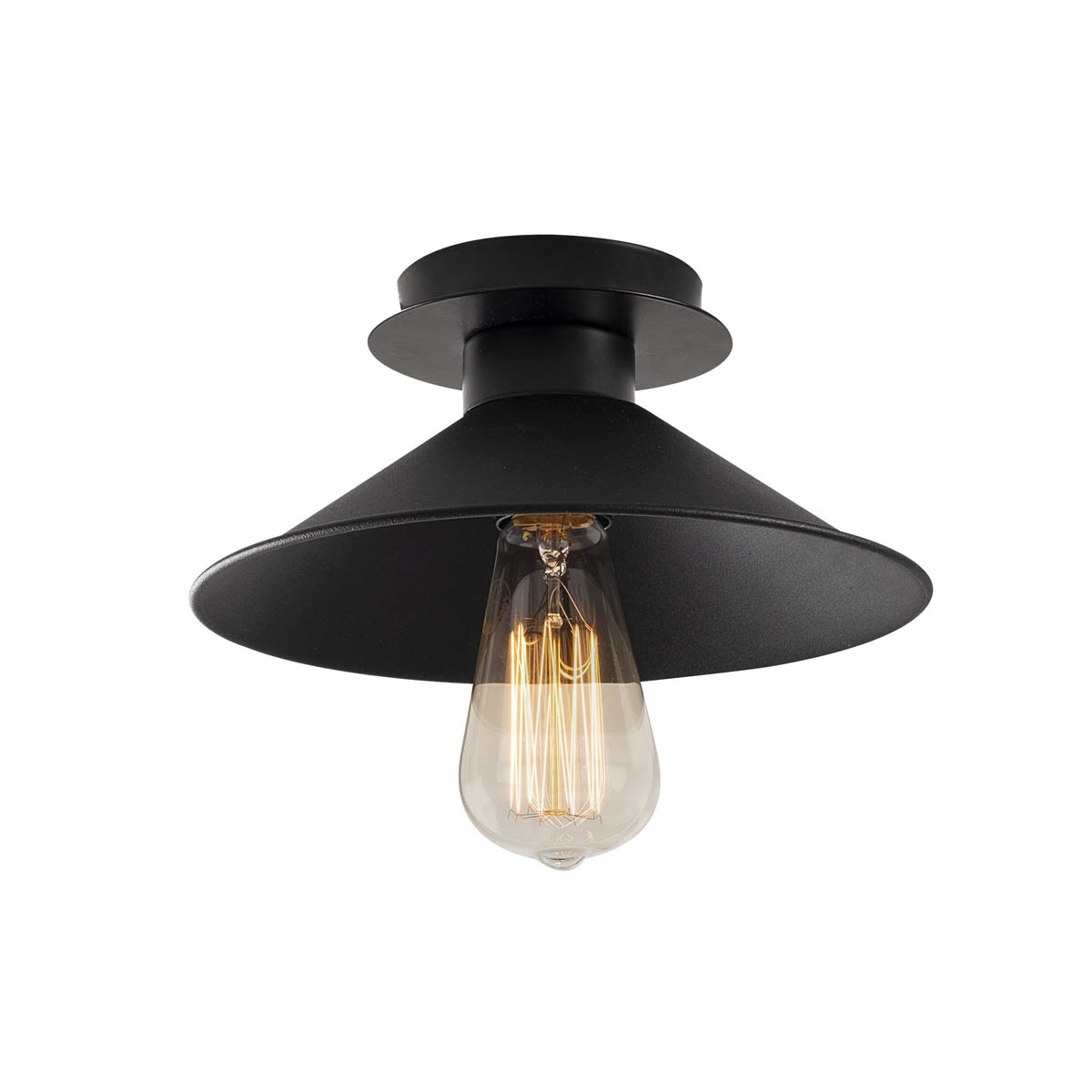 Φωτιστικό Οροφής Μονόφωτο A-G Berceste 525NOR1301 Black