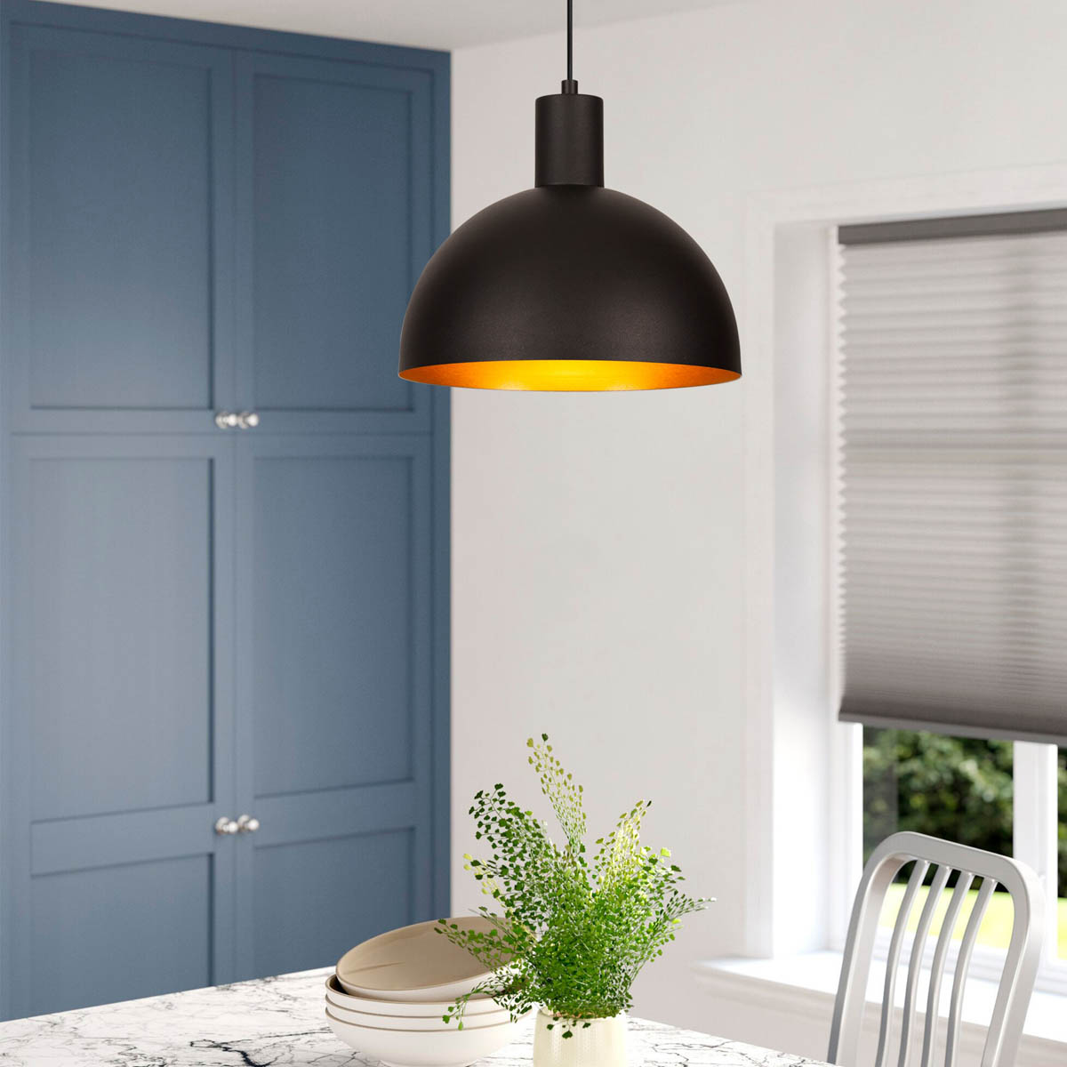 Φωτιστικό Οροφής Μονόφωτο A-G Sivani 527ABY1720 Black/Gold