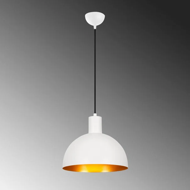 Φωτιστικό Οροφής Μονόφωτο A-G Sivani 527ABY1729 White/Gold