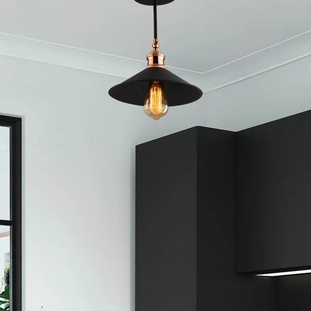 Φωτιστικό Οροφής Μονόφωτο A-G Berceste 525NOR1298 Black