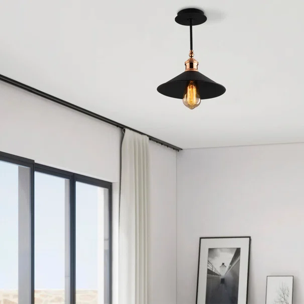 Φωτιστικό Οροφής Μονόφωτο A-G Berceste 525NOR1298 Black