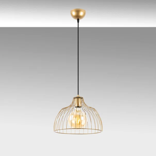 Φωτιστικό Οροφής Μονόφωτο A-G Kozan 942FLG1475 Shiny Gold