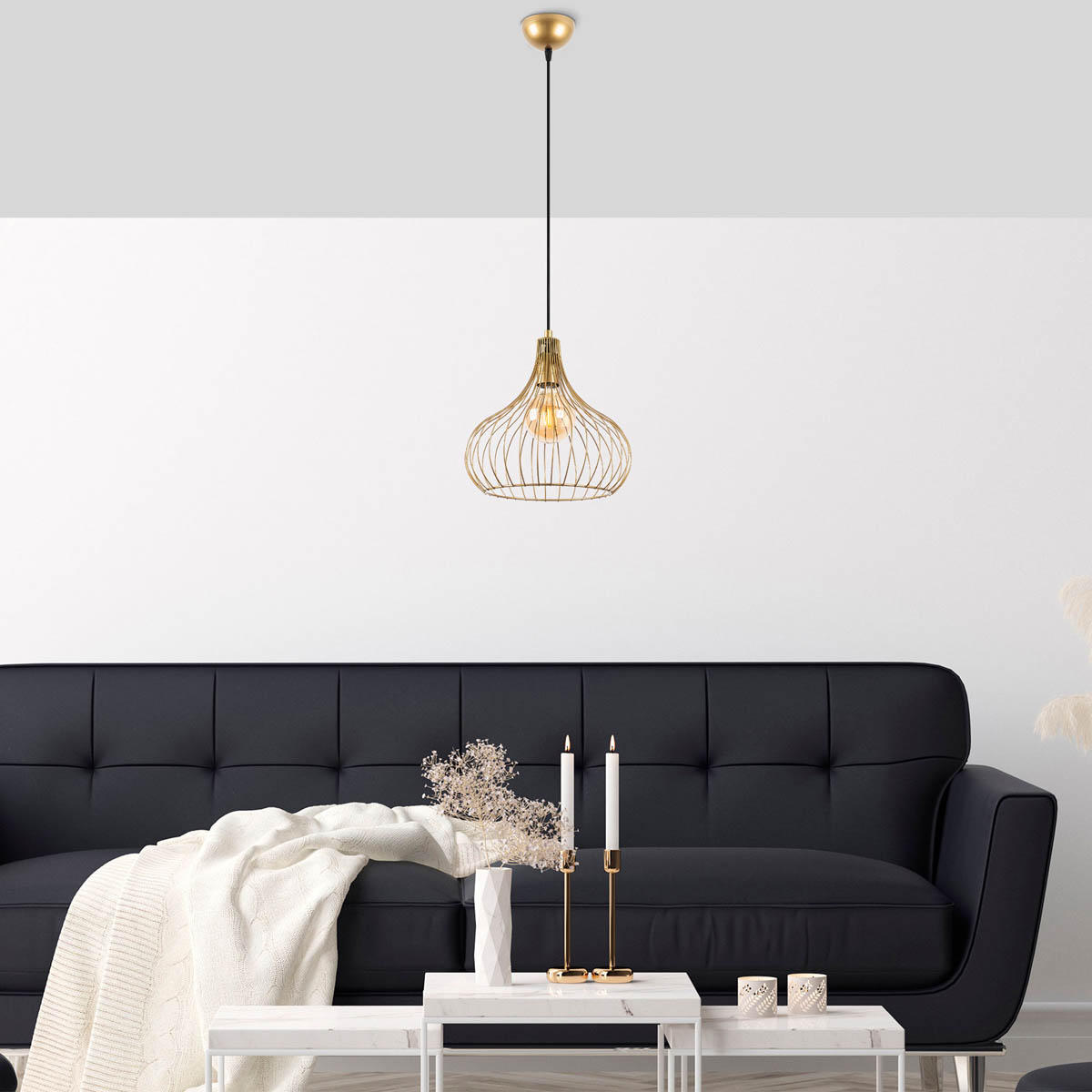 Φωτιστικό Οροφής Μονόφωτο A-G Teldamla 942FLG1604 Shiny Gold