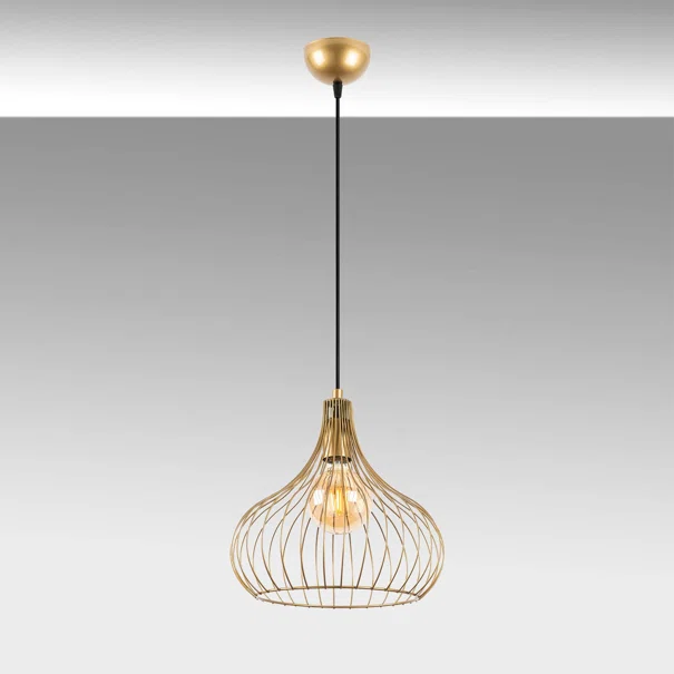 Φωτιστικό Οροφής Μονόφωτο A-G Teldamla 942FLG1604 Shiny Gold