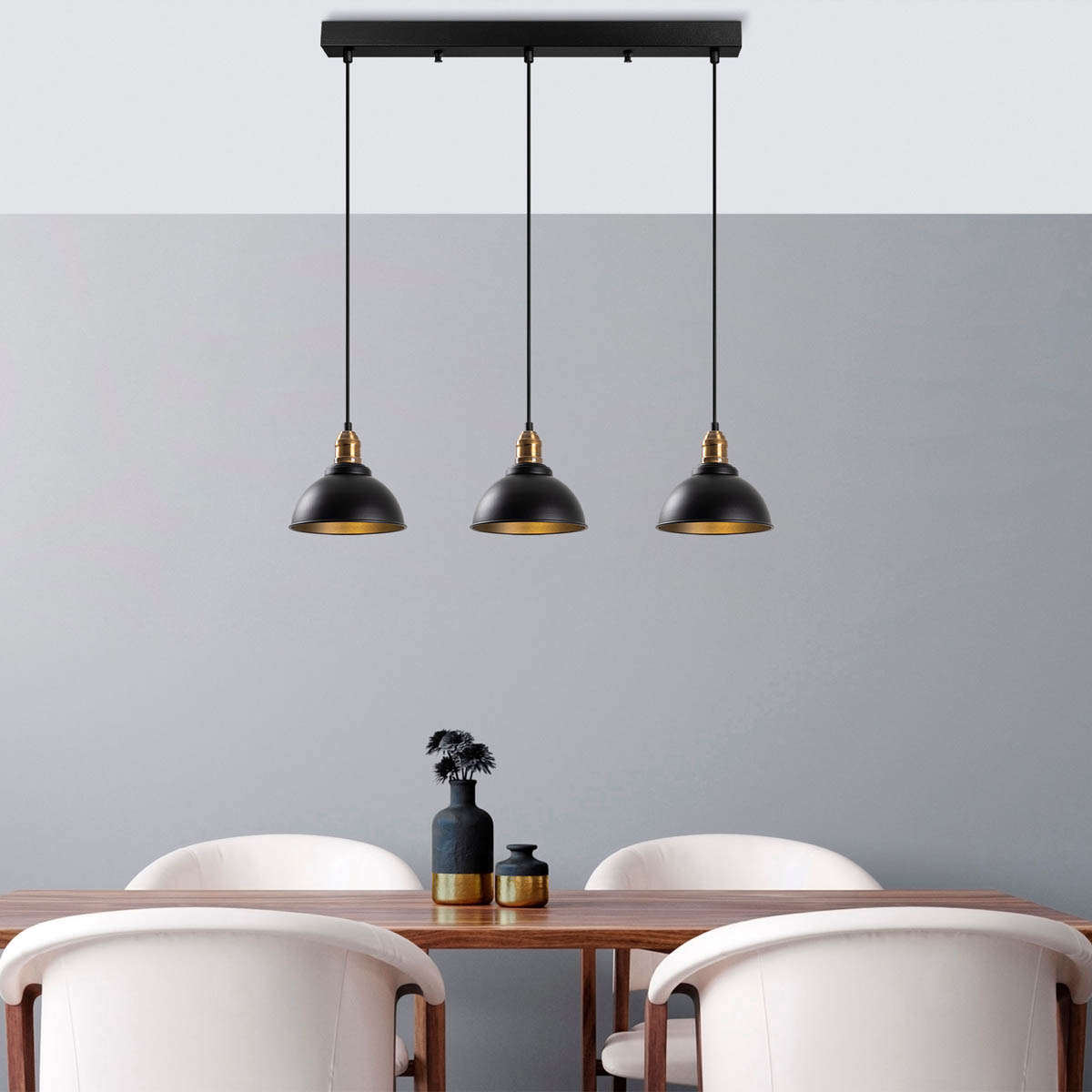 Φωτιστικό Οροφής Τρίφωτο A-G Varzan 942FLG1625 Black Antique