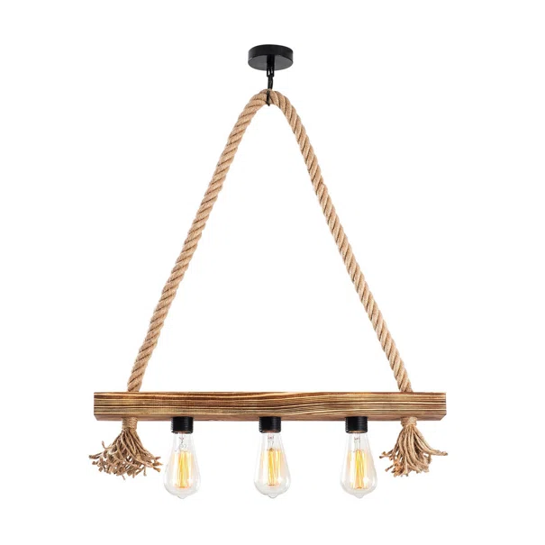 Φωτιστικό Οροφής Τρίφωτο A-G Erebos 521SHN3116 Wooden