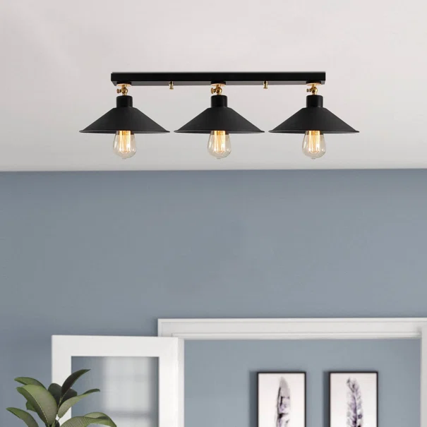 Φωτιστικό Οροφής Τρίφωτο A-G Berceste 525NOR1302 Black