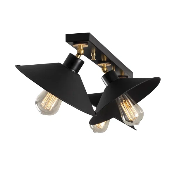 Φωτιστικό Οροφής Τρίφωτο A-G Berceste 525NOR1302 Black