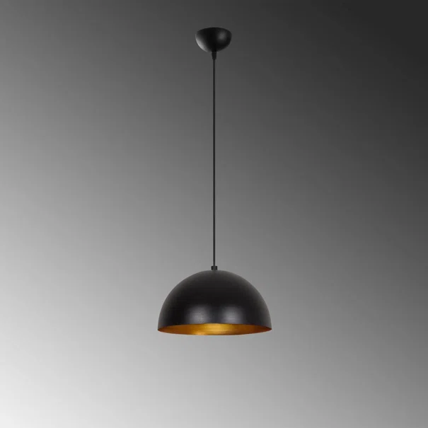 Φωτιστικό Οροφής Μονόφωτο A-G Sivani 892OPV1785 Black/Gold