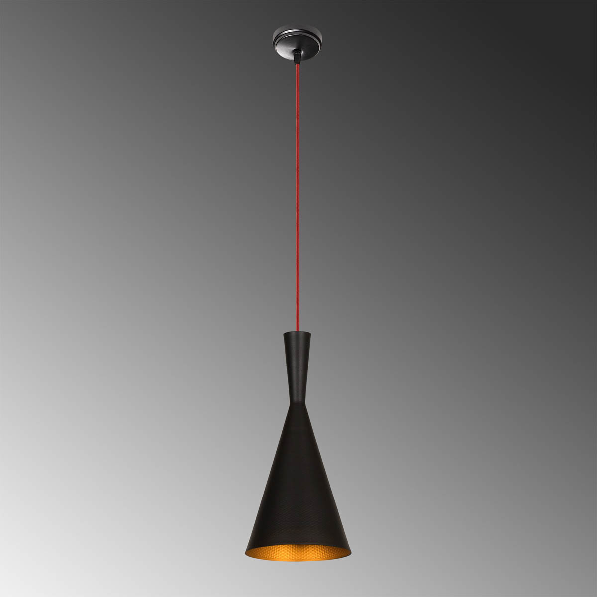Φωτιστικό Οροφής Μονόφωτο A-G Elmas 892OPV1421 Black Red